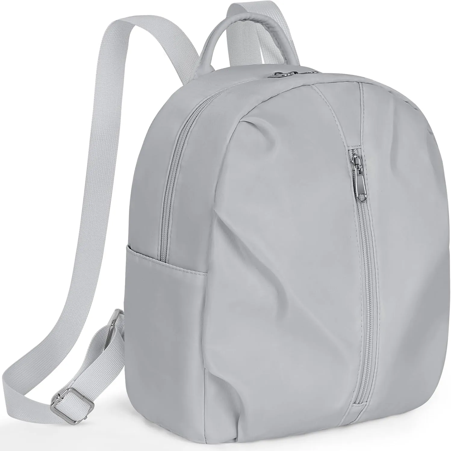 Mini Backpack Purse Small Cute Women Bag Lightweight Daypack for Travel (Grey)