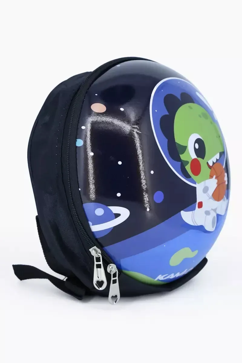 Mini Lightweight Kindergarten Cartoon Backpack For Kids - Black