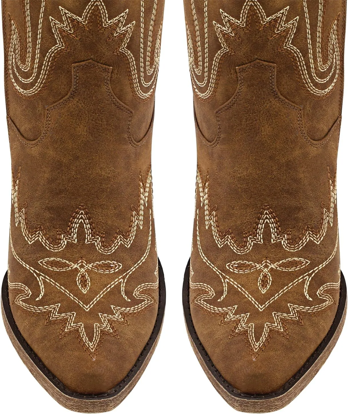 MissHeel Over the Knee Cowboy Boots for Women Adjustable Thigh High Cowgirl Boots