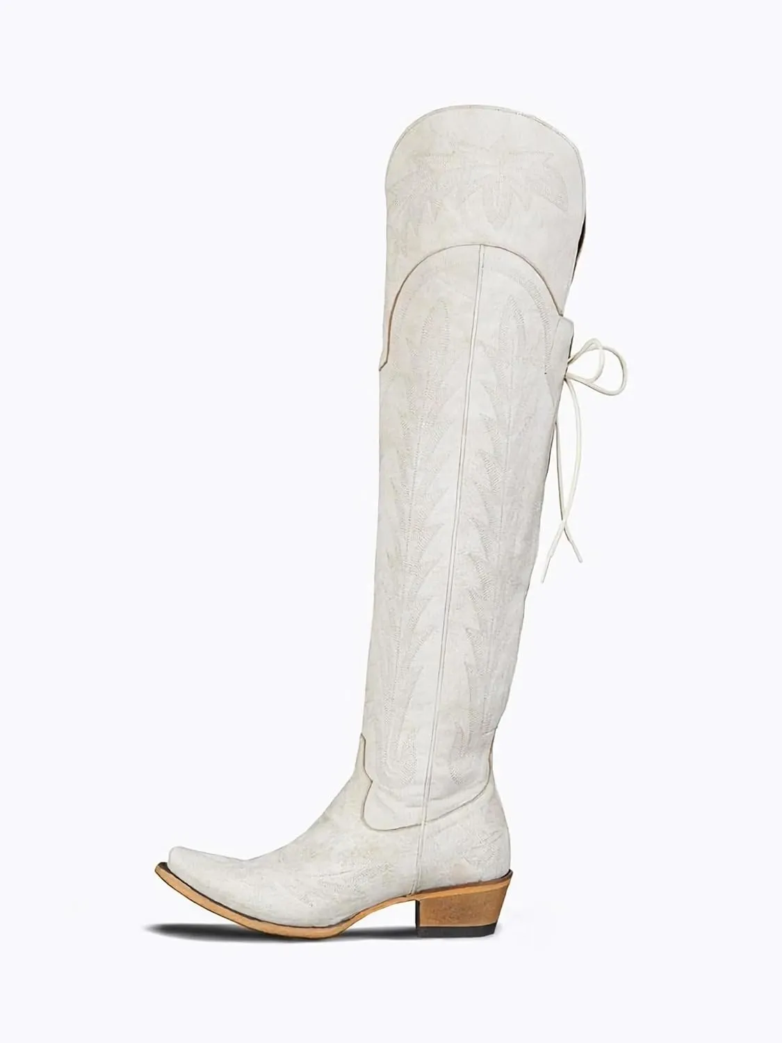 MissHeel Over the Knee Cowboy Boots for Women Adjustable Thigh High Cowgirl Boots