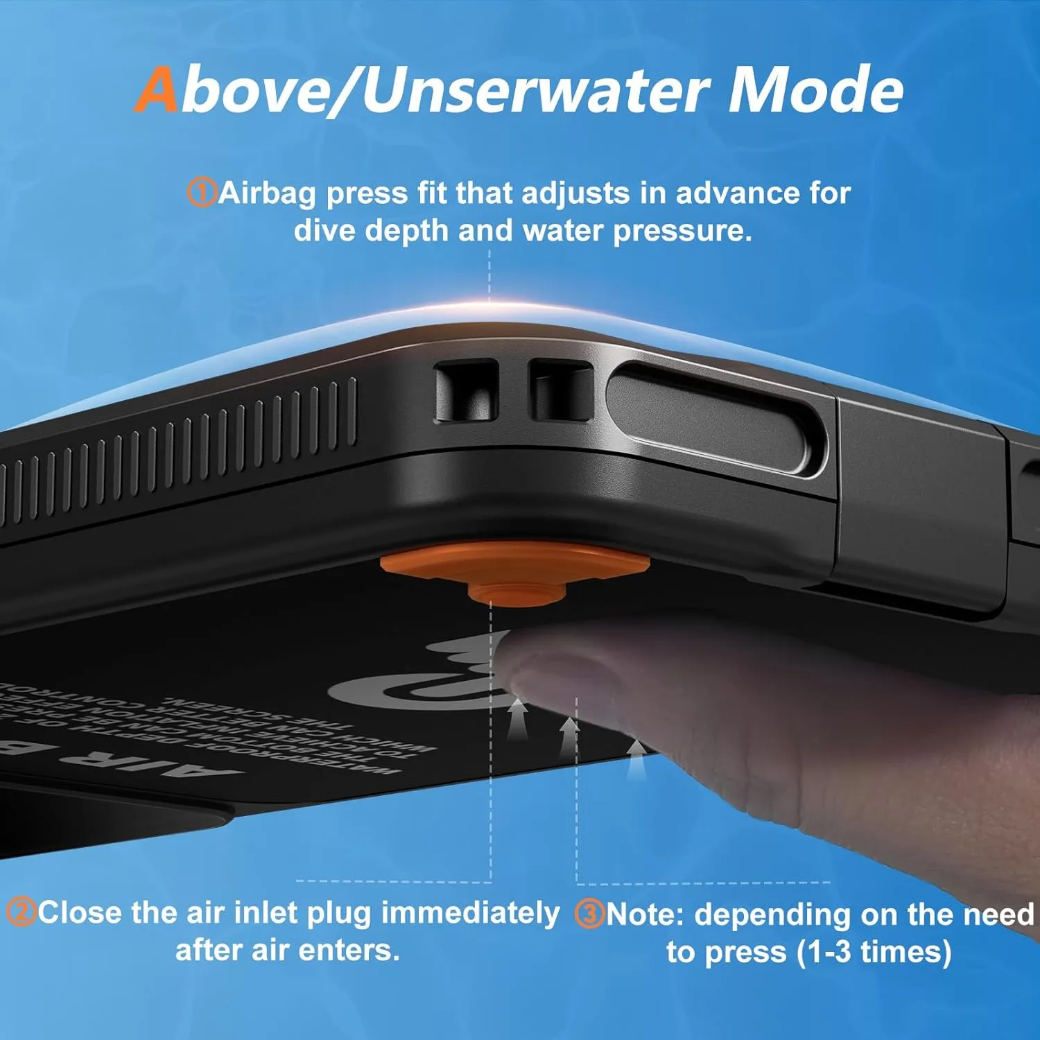 Mitywah Waterproof Case for iPhone, Underwater Snorkeling Diving Phone Case for iPhone 15 14 13 12 /15Pro 14Pro 13Pro 12Pro, HD Underwater Photography Snorkeling Case Travel Essentials Black