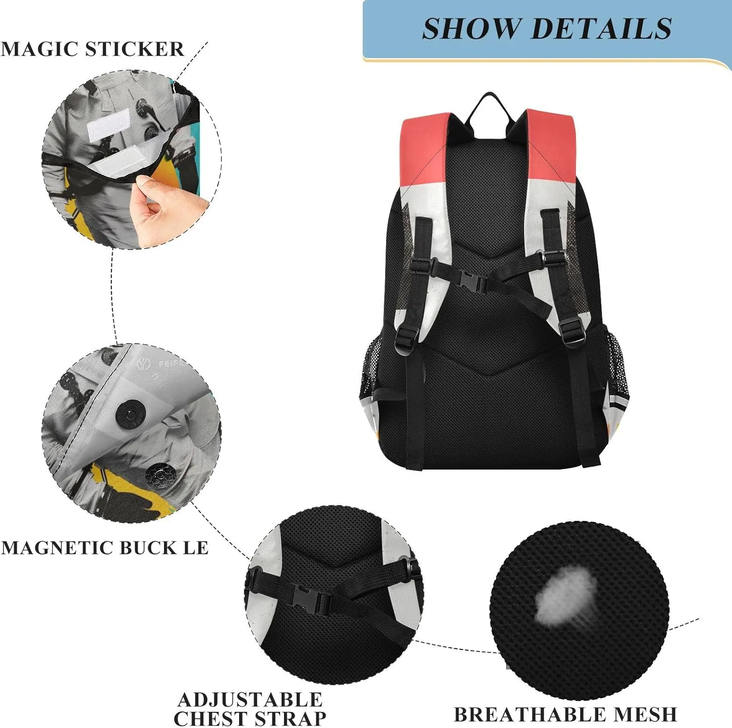 MNSRUU Backpack for School Astronaut Laptop Backpack Womens Travel Backpack Mens Casual Daypack Backpack Fits 15.6 Inch Laptop Waterproof