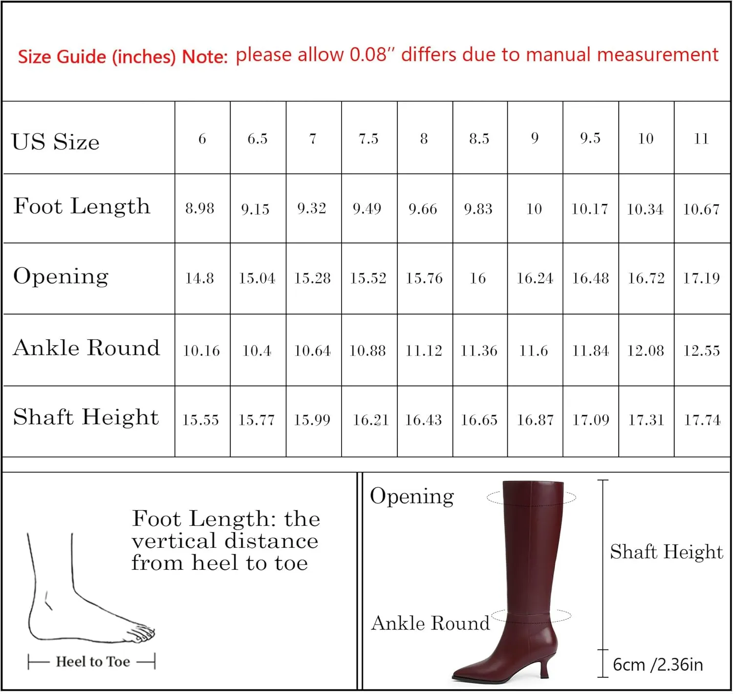 Modatope Knee High Boots Kitten Low Heel Faux Leather Pointed Toe Side Zipper Fall Long Tall Boots for Women