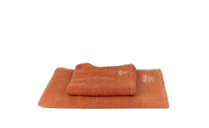 Moku orange - Lightweight Cotton Towel Tenugui