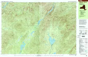 Mount Marcy NY topo map, 1:25000 Scale, 7.5 X 15 Minute, Historical, 1999, Updated 2001, 24 x 38.9 in