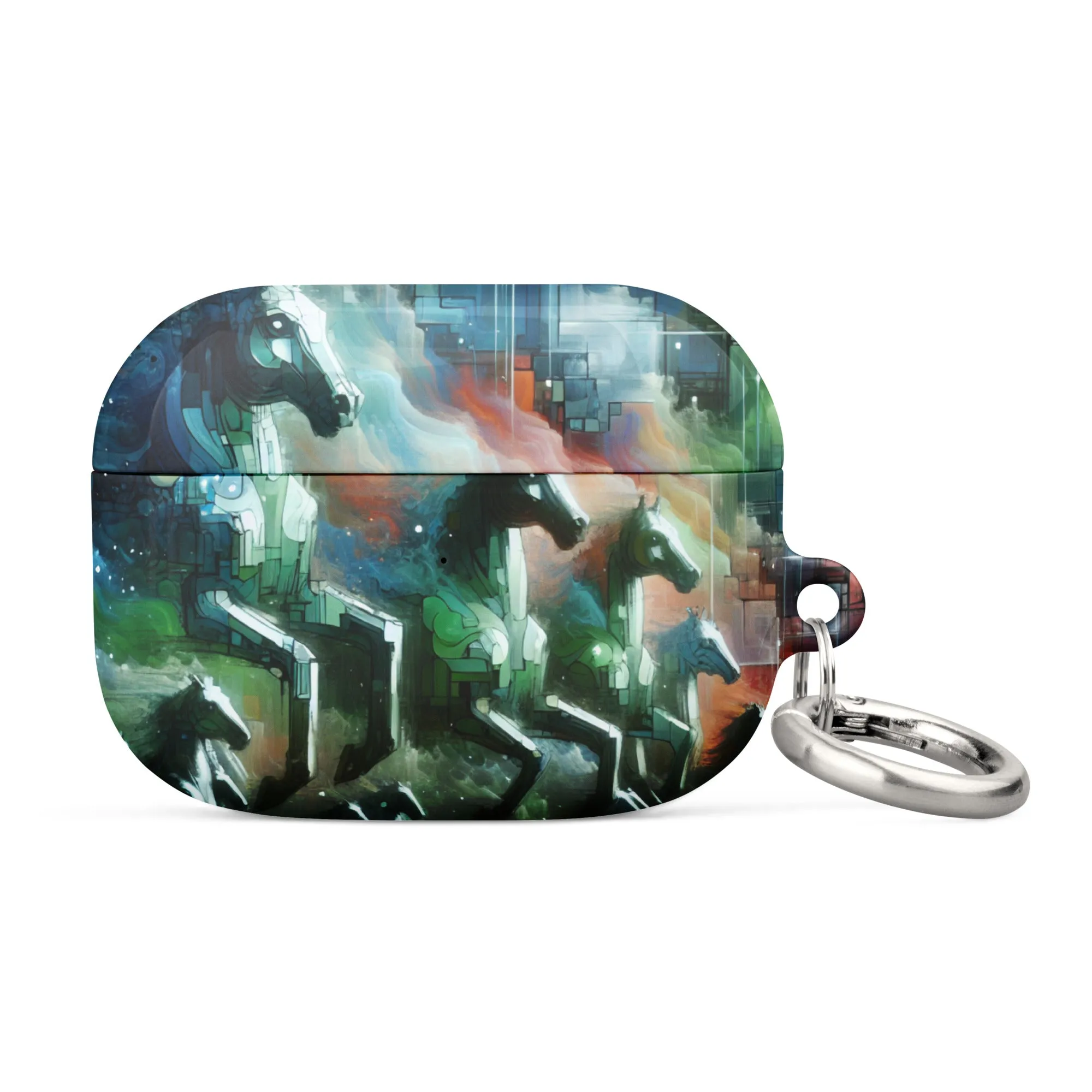 Mystical Horsemen AirPods® Case with Metal Carabiner - Durable & Impact-Resistant
