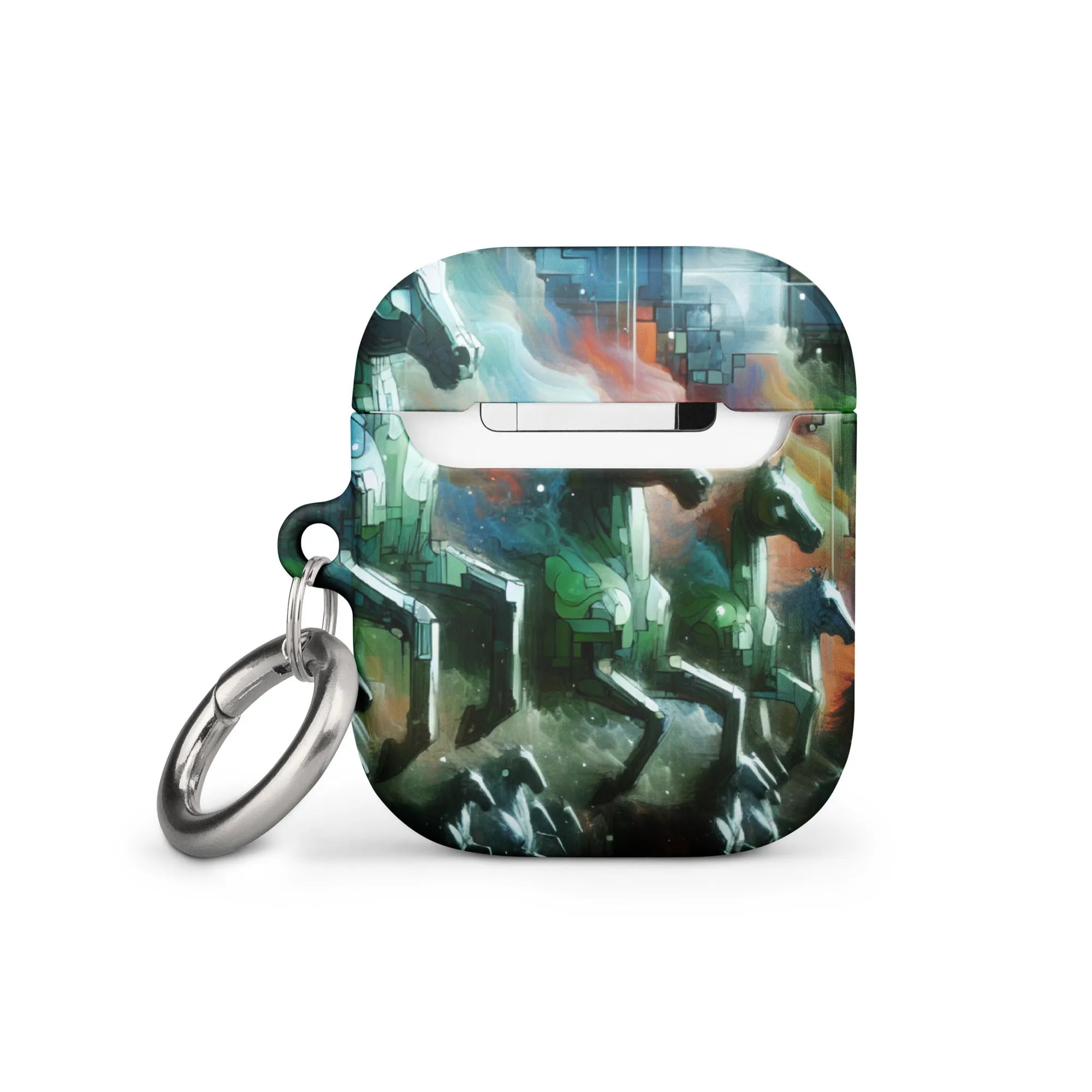 Mystical Horsemen AirPods® Case with Metal Carabiner - Durable & Impact-Resistant