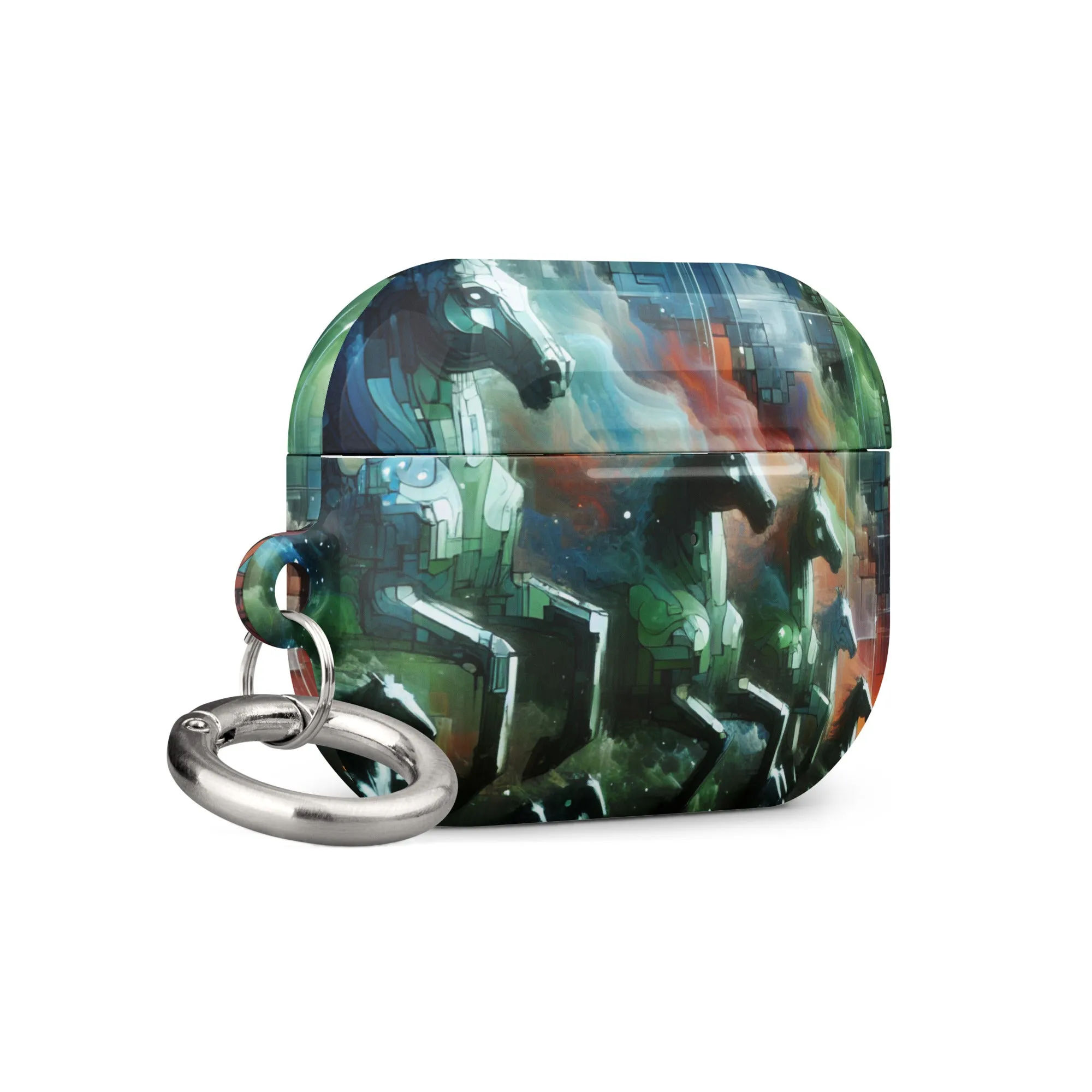 Mystical Horsemen AirPods® Case with Metal Carabiner - Durable & Impact-Resistant
