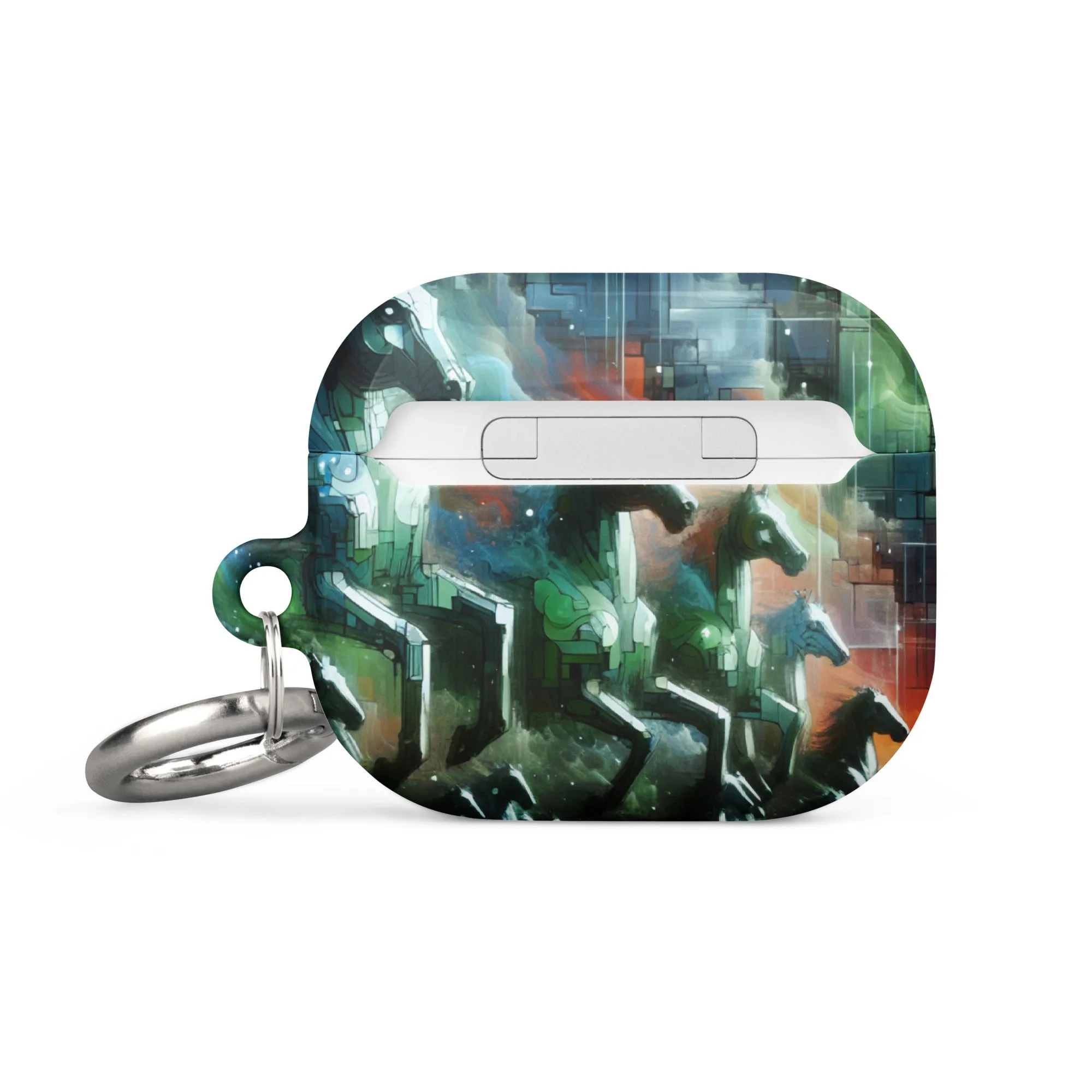 Mystical Horsemen AirPods® Case with Metal Carabiner - Durable & Impact-Resistant