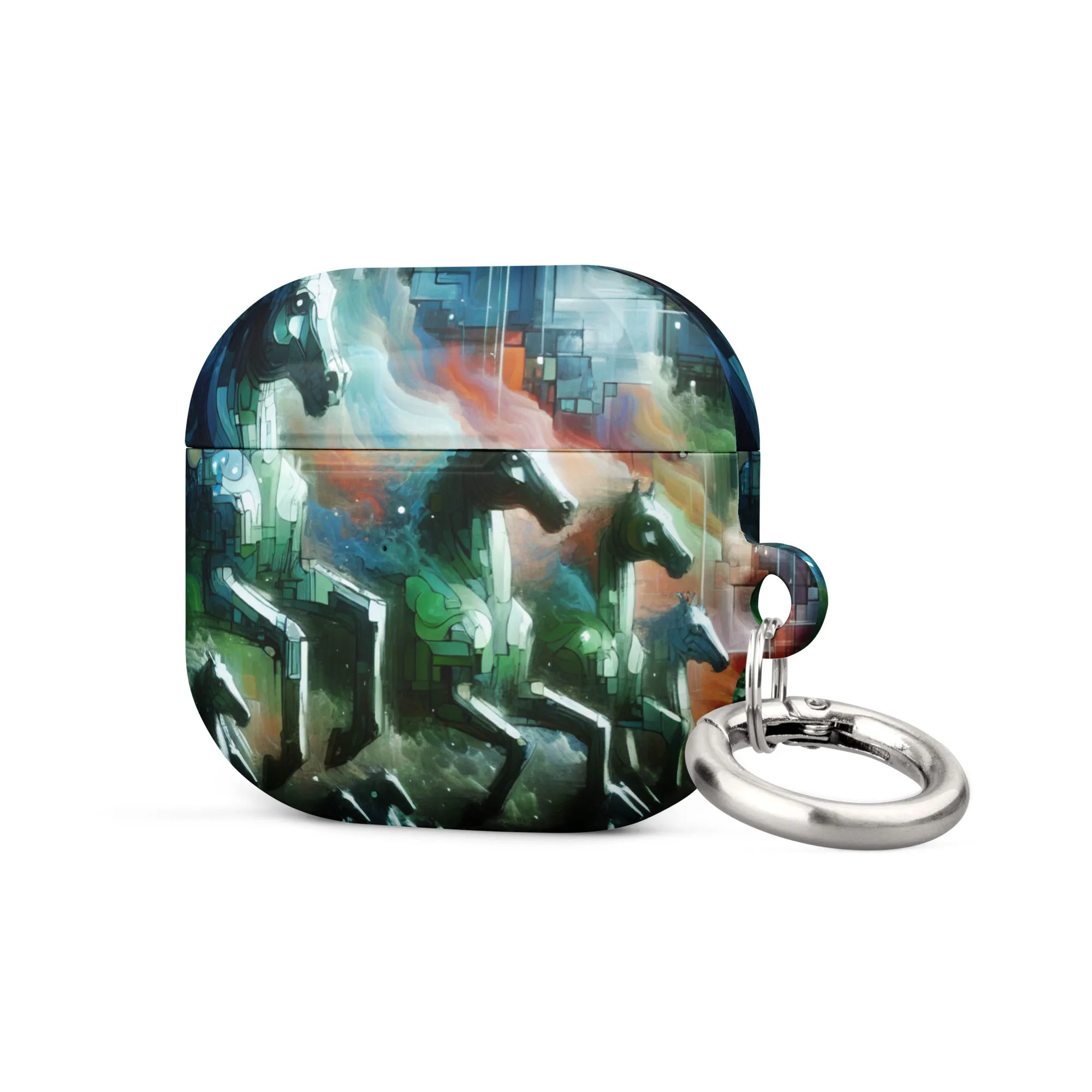 Mystical Horsemen AirPods® Case with Metal Carabiner - Durable & Impact-Resistant