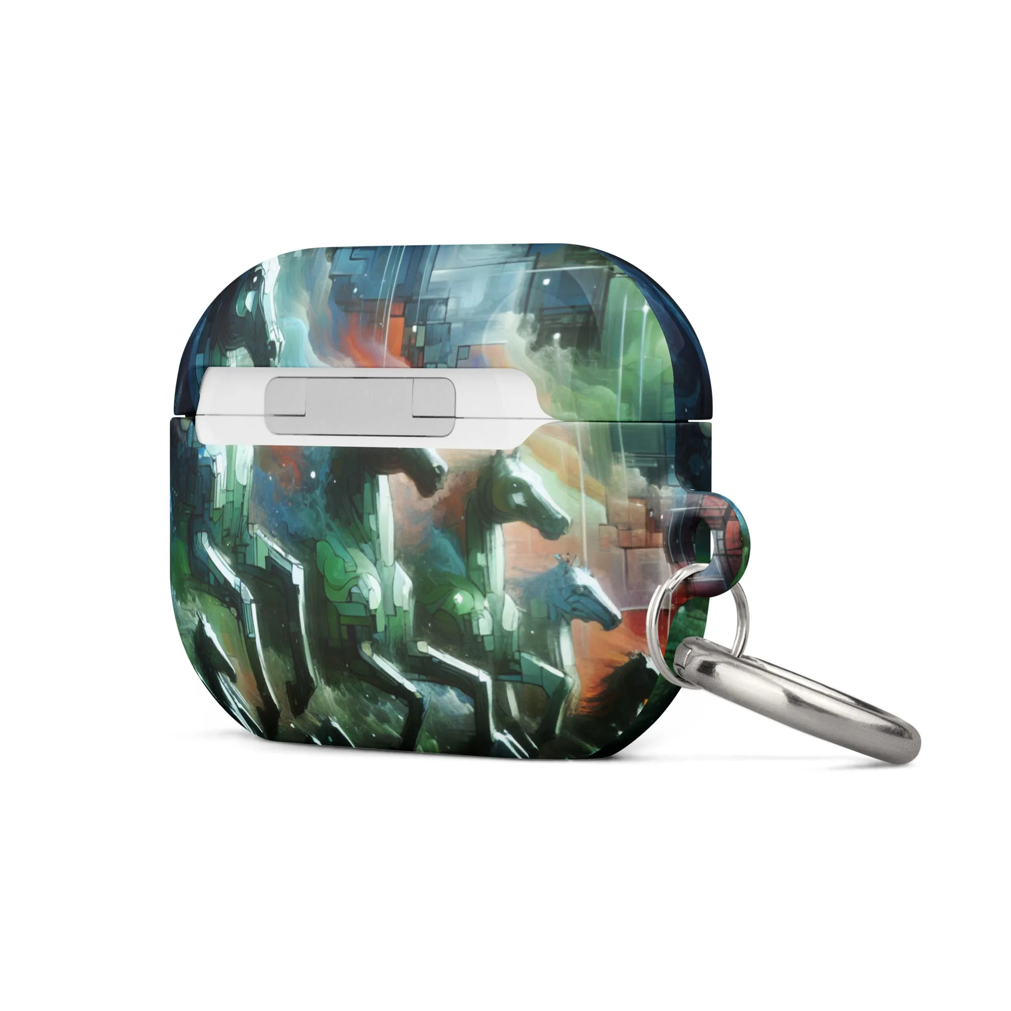 Mystical Horsemen AirPods® Case with Metal Carabiner - Durable & Impact-Resistant