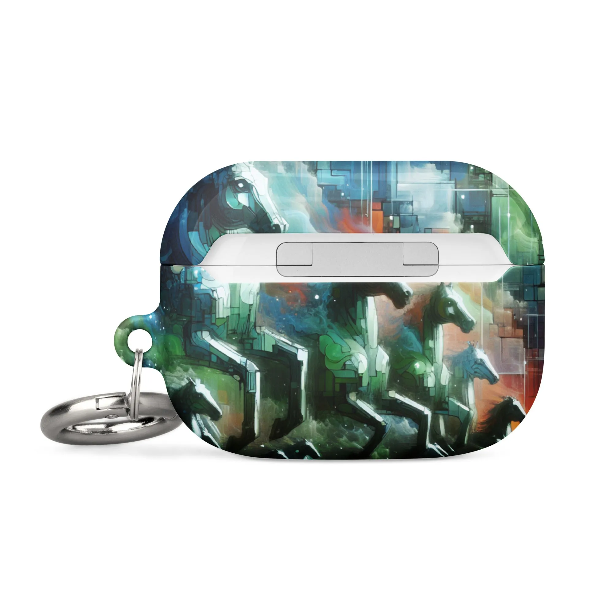 Mystical Horsemen AirPods® Case with Metal Carabiner - Durable & Impact-Resistant