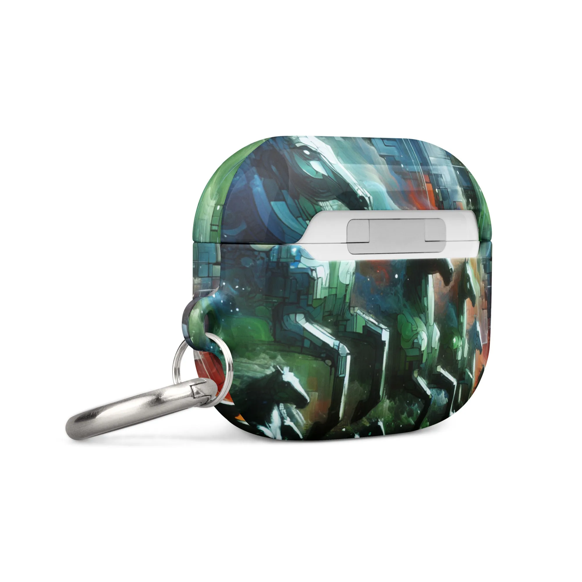 Mystical Horsemen AirPods® Case with Metal Carabiner - Durable & Impact-Resistant