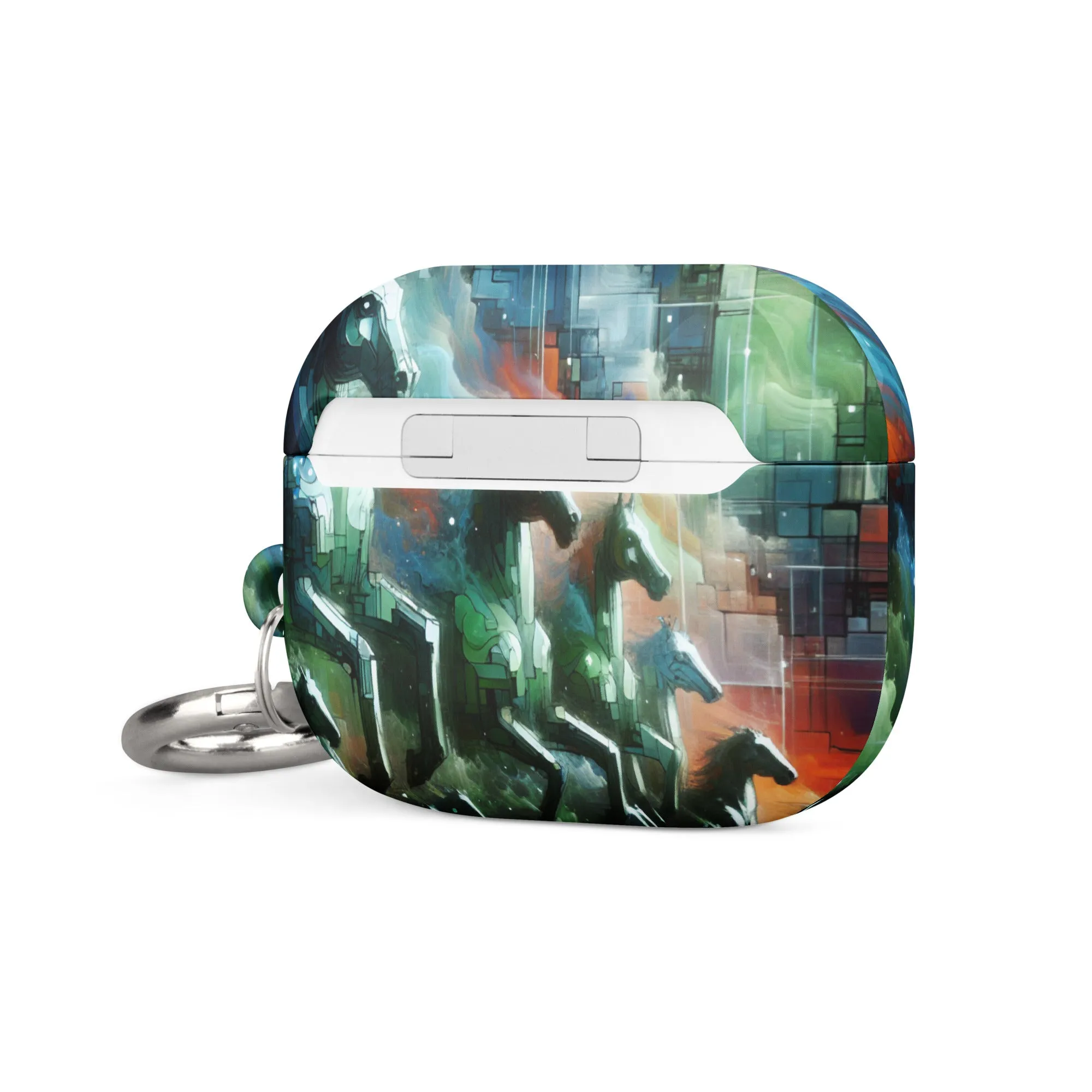 Mystical Horsemen AirPods® Case with Metal Carabiner - Durable & Impact-Resistant