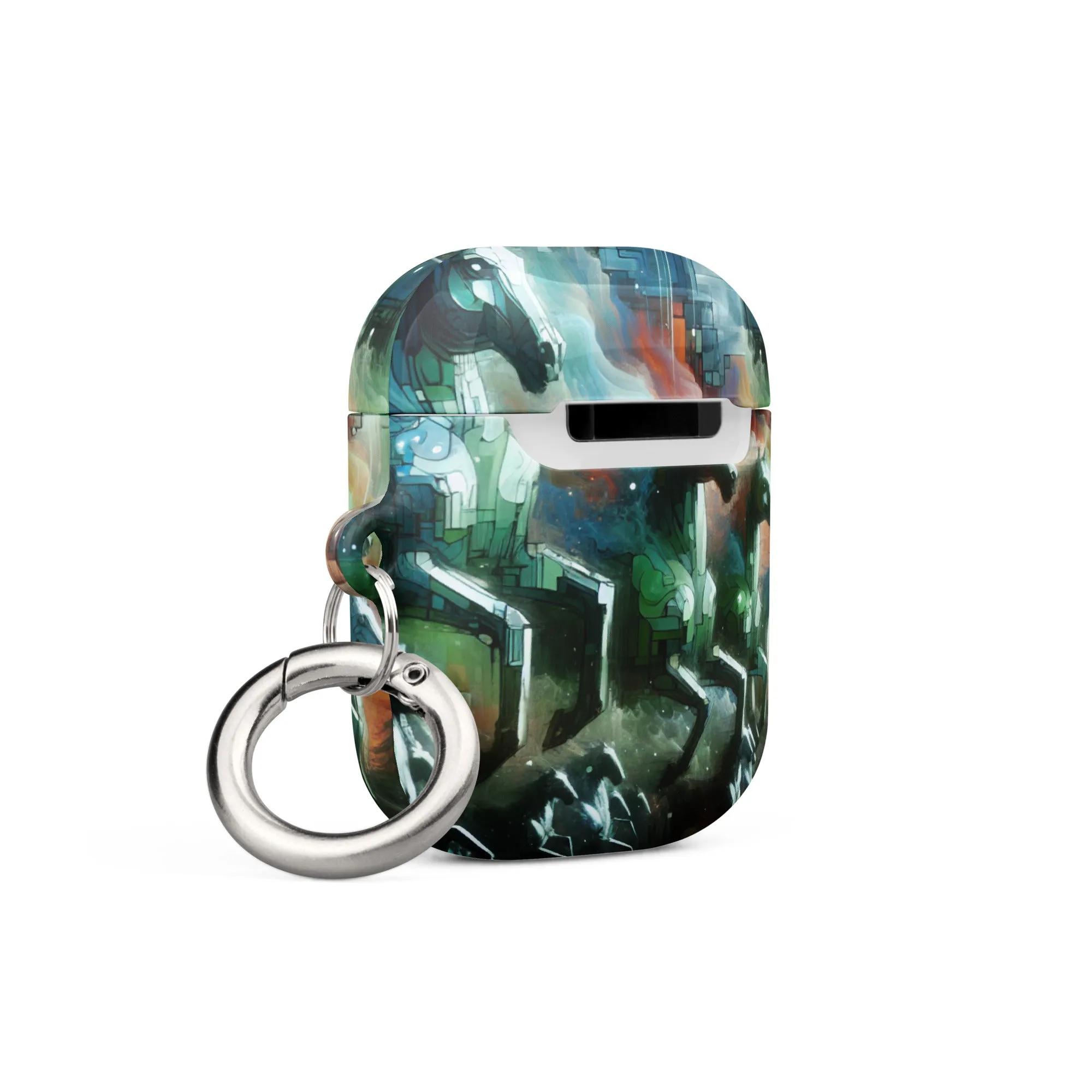 Mystical Horsemen AirPods® Case with Metal Carabiner - Durable & Impact-Resistant
