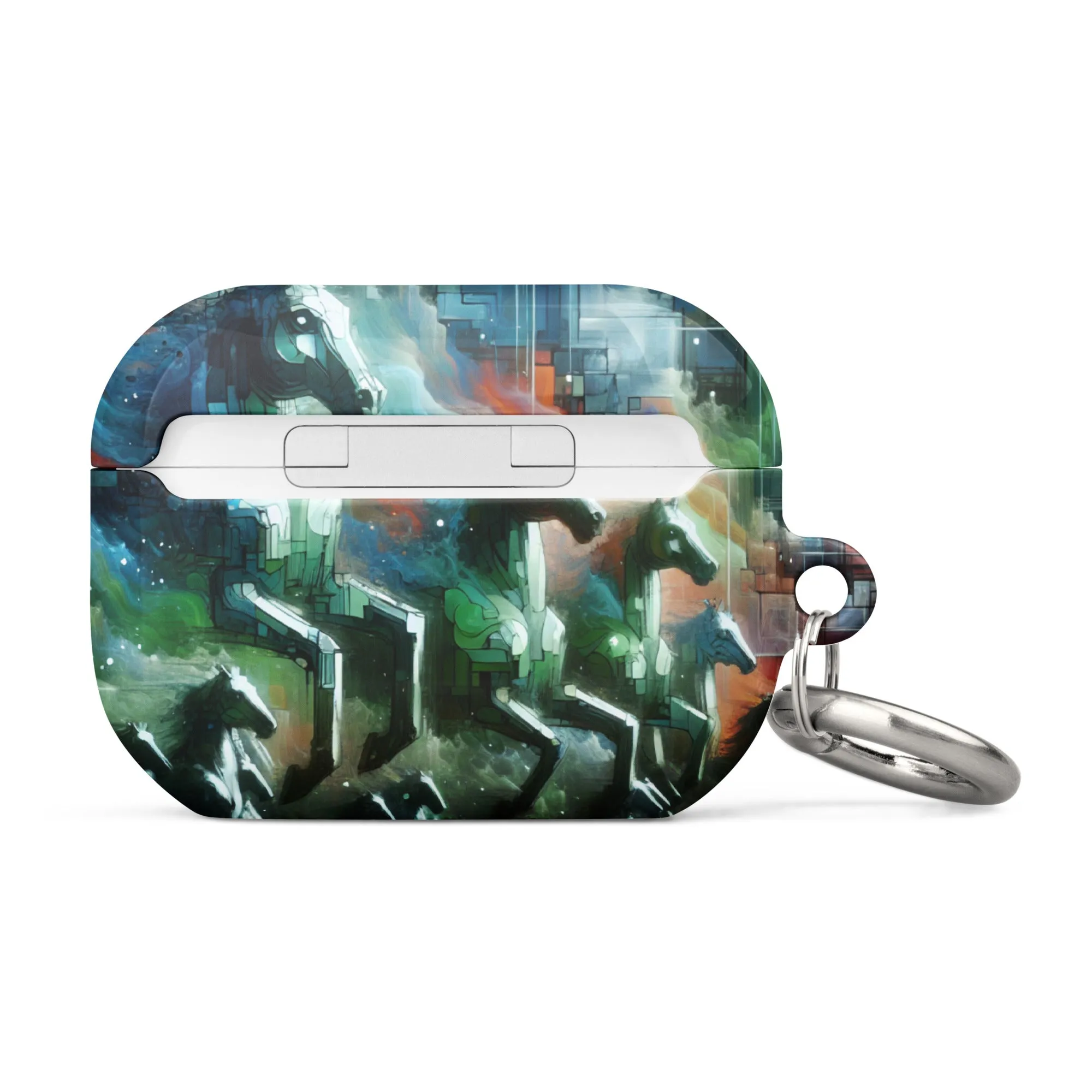 Mystical Horsemen AirPods® Case with Metal Carabiner - Durable & Impact-Resistant