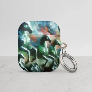 Mystical Horsemen AirPods® Case with Metal Carabiner - Durable & Impact-Resistant