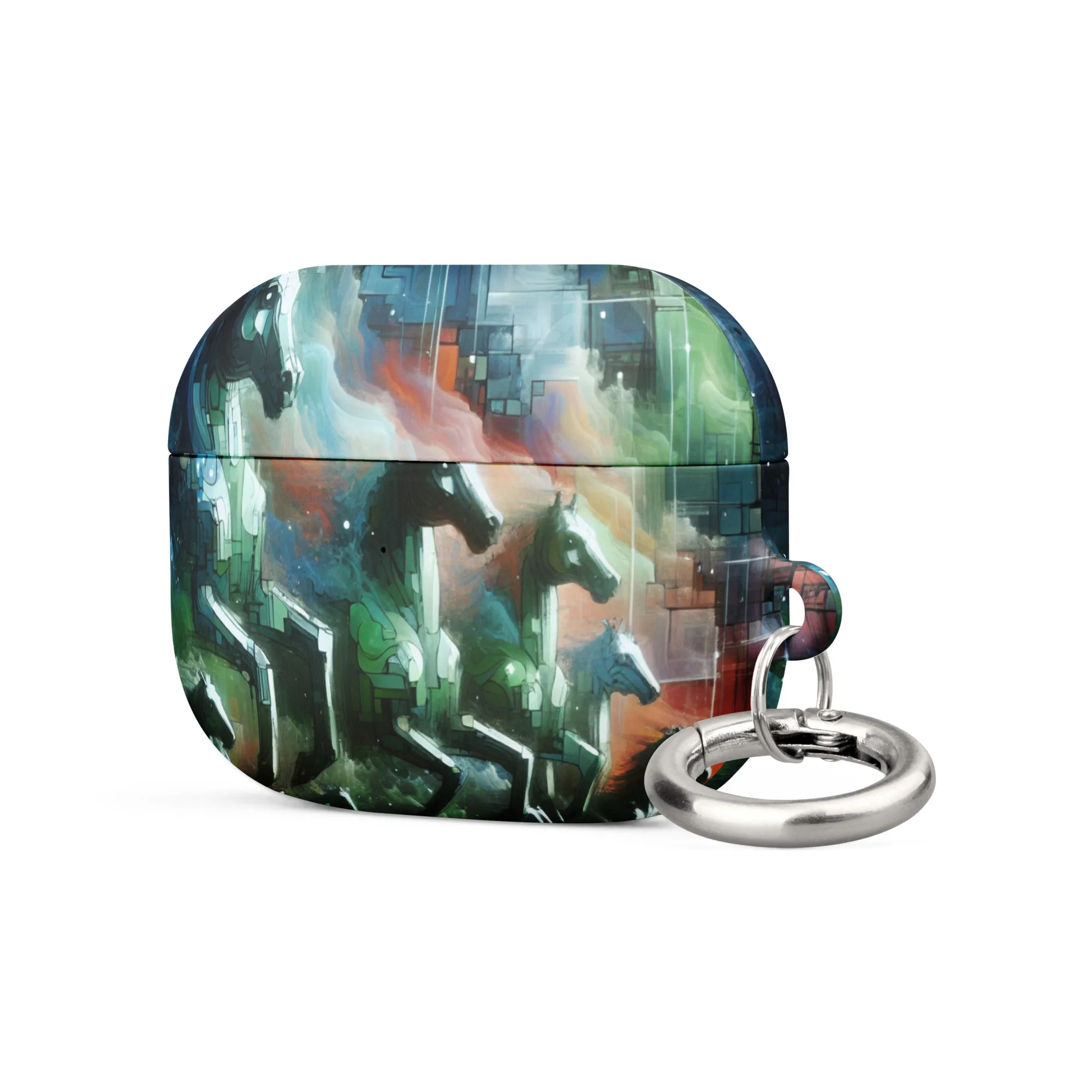 Mystical Horsemen AirPods® Case with Metal Carabiner - Durable & Impact-Resistant