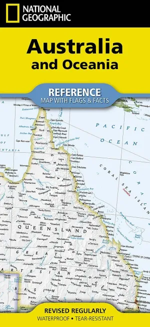 National Geographic Australia and Oceania Flags & Facts Map