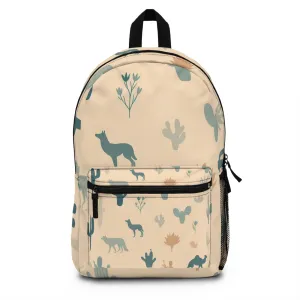 Nature-Inspired Backpack for Adventurers, Cute Backpack for Kids, Hiking Bag, Animal Print Rucksack, Eco-Friendly Travel Tote