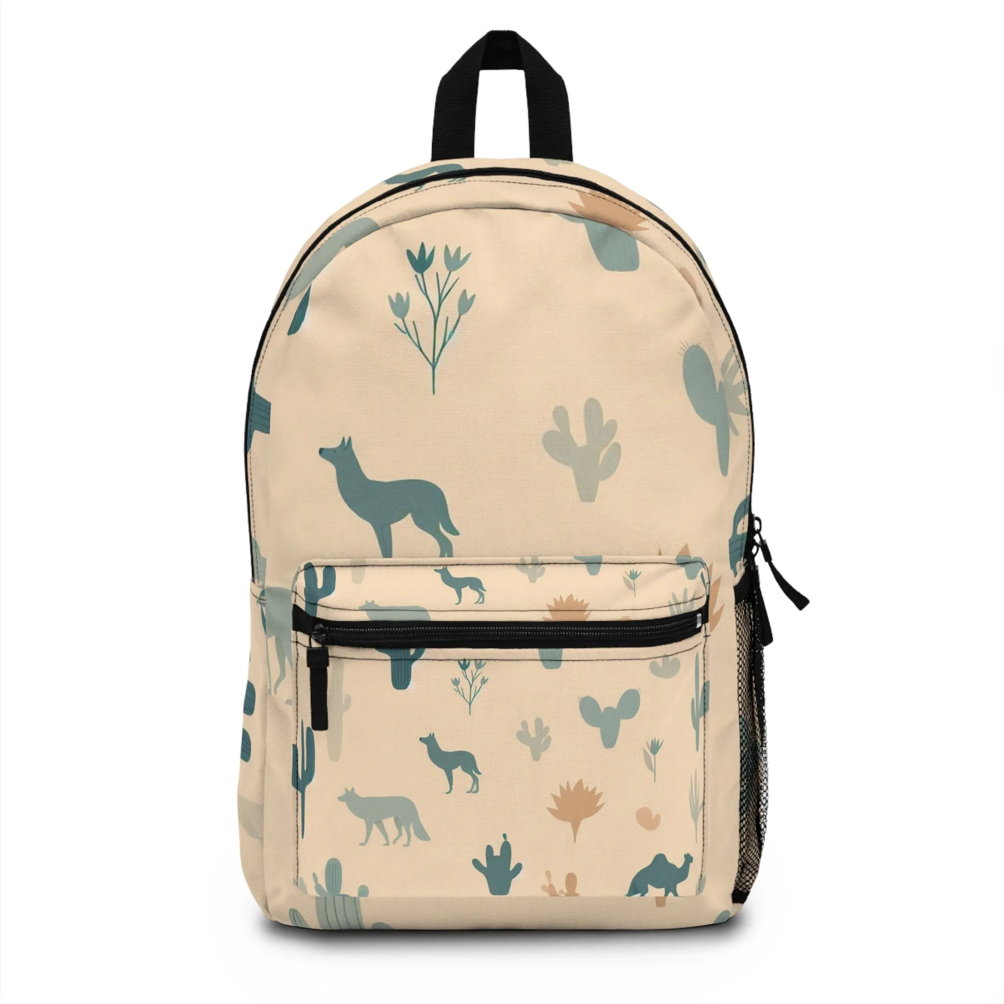 Nature-Inspired Backpack for Adventurers, Cute Backpack for Kids, Hiking Bag, Animal Print Rucksack, Eco-Friendly Travel Tote