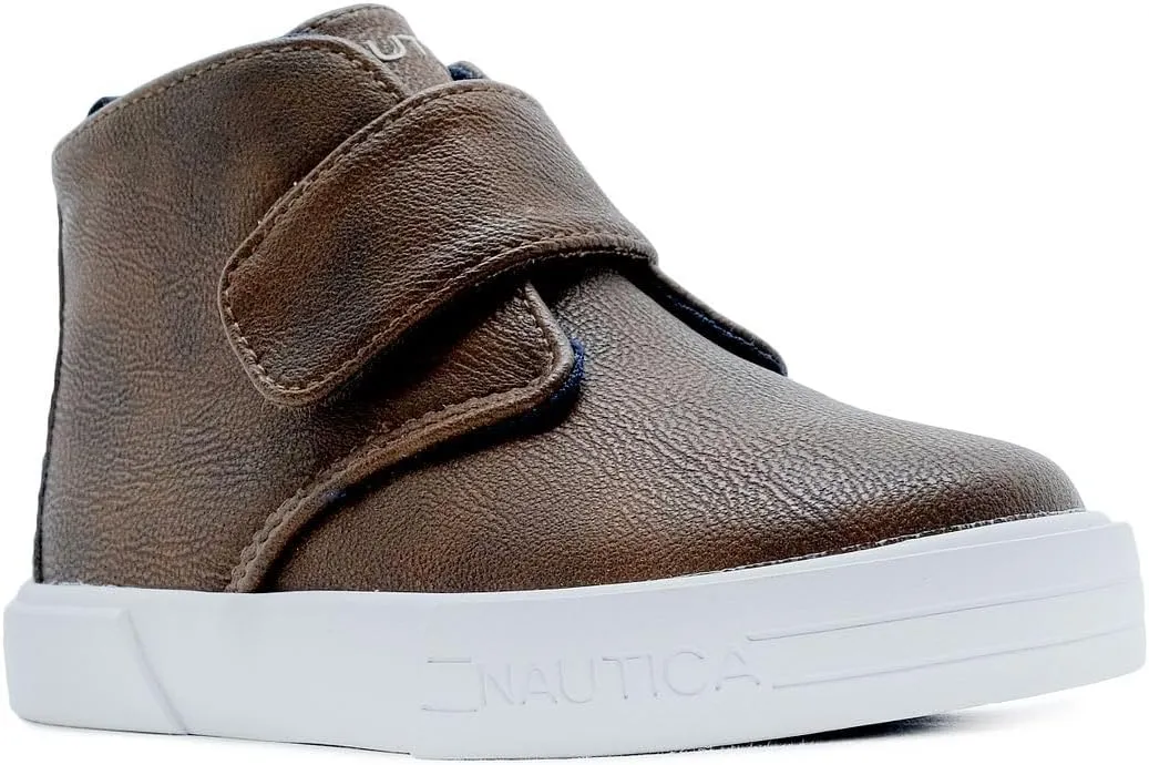 Nautica Kids Dress Chukka Boots - Boys Booties with Adjustable Strap (Toddler/Little Kids)