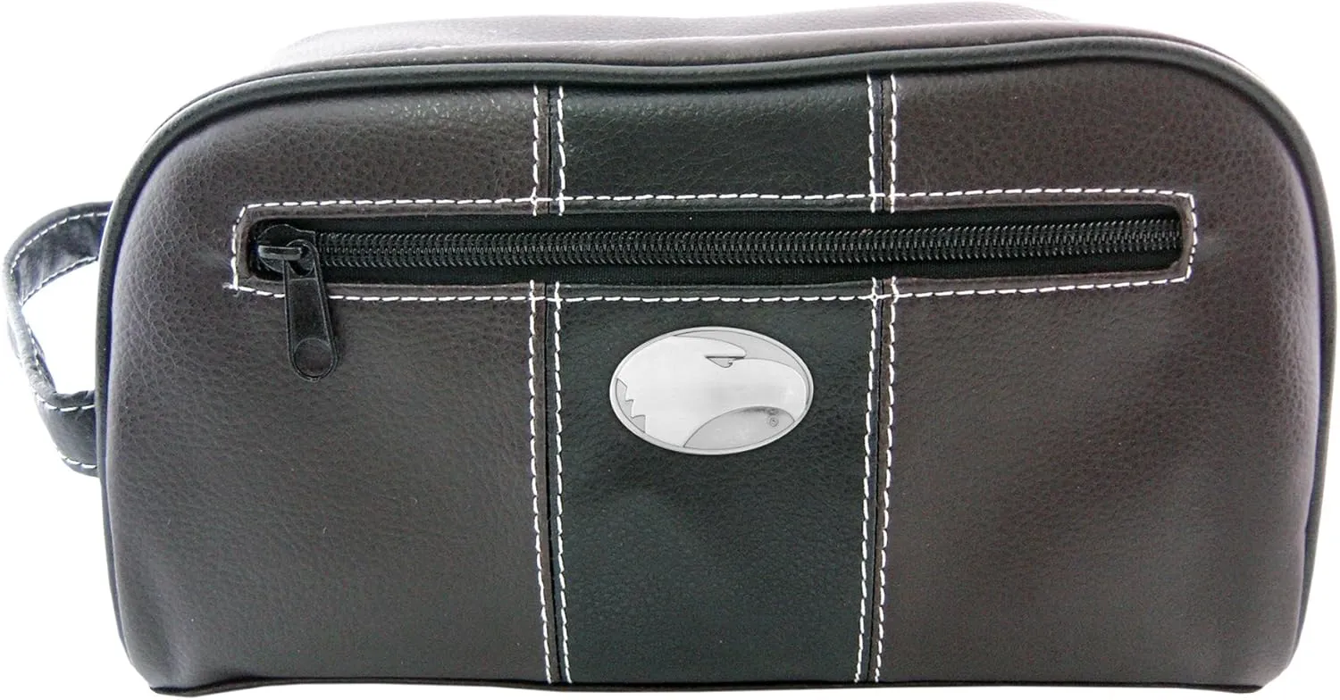NCAA Georgia Southern Eagles Zep-Pro Toiletry Concho Bag, Brown