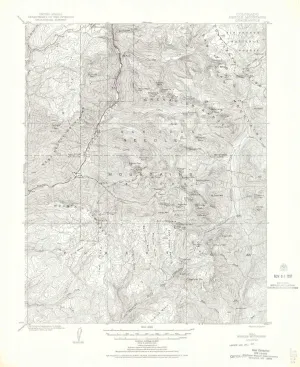 Needle Mountains CO topo map, 1:62500 Scale, 15 X 15 Minute, Historical, 1900, Updated 1969, 21.4 x 17.5 in