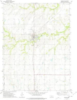 Nelson NE topo map, 1:24000 Scale, 7.5 X 7.5 Minute, Historical, 1974, Updated 1977, 26.6 x 22 in