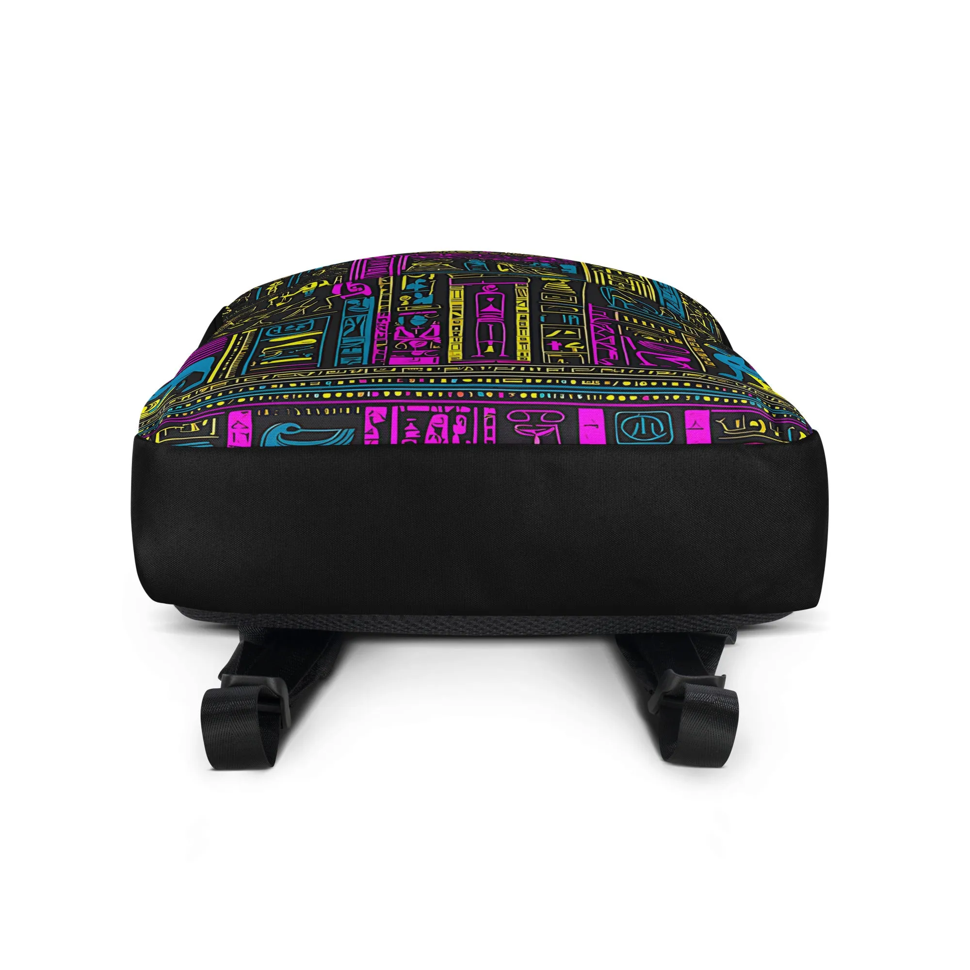 Neon Purple Egyptian Heiroglyph Backpack