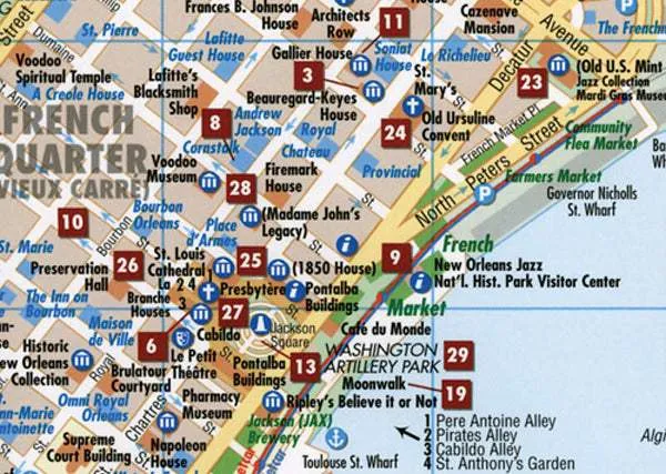 New Orleans (8th Edition) City Map by Borch Map (2008)