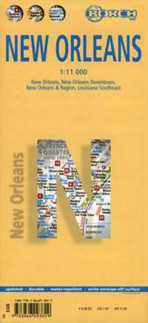New Orleans (8th Edition) City Map by Borch Map (2008)