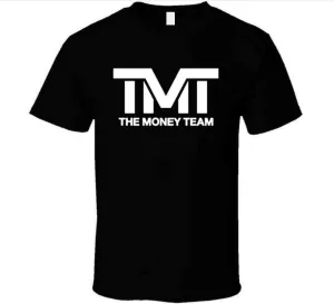 New TMT The Money Team T-Shirt Men Short Sleeve top tee Crewneck top tee Black