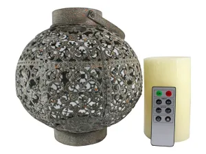 Nima Lantern & Remote Control Flameless Candle - Pack of 3 sets