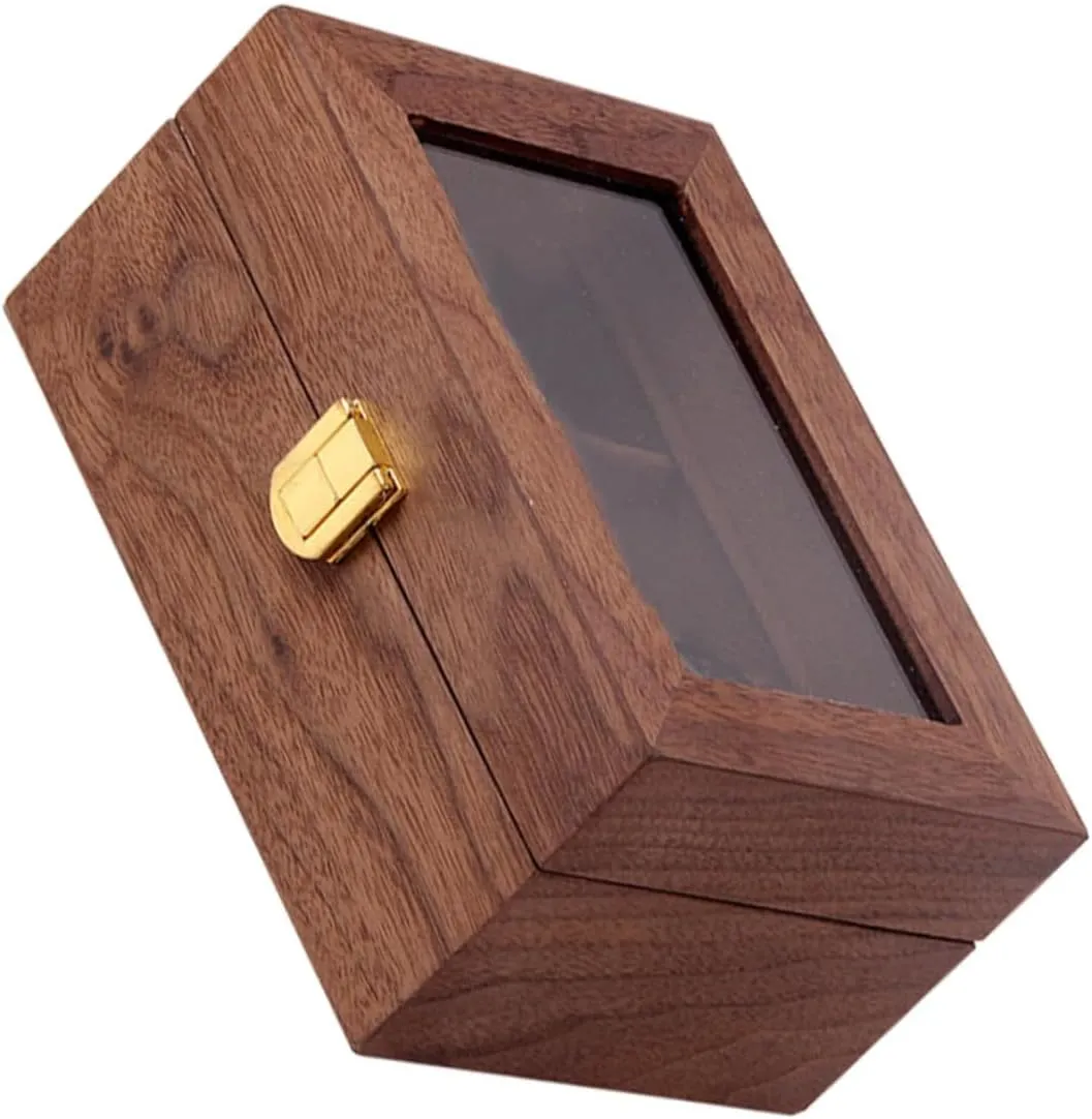 NOLITOY Watch Organizer Wear-resistant Watch Box Storage Container 3 Slot Rack Wood Material