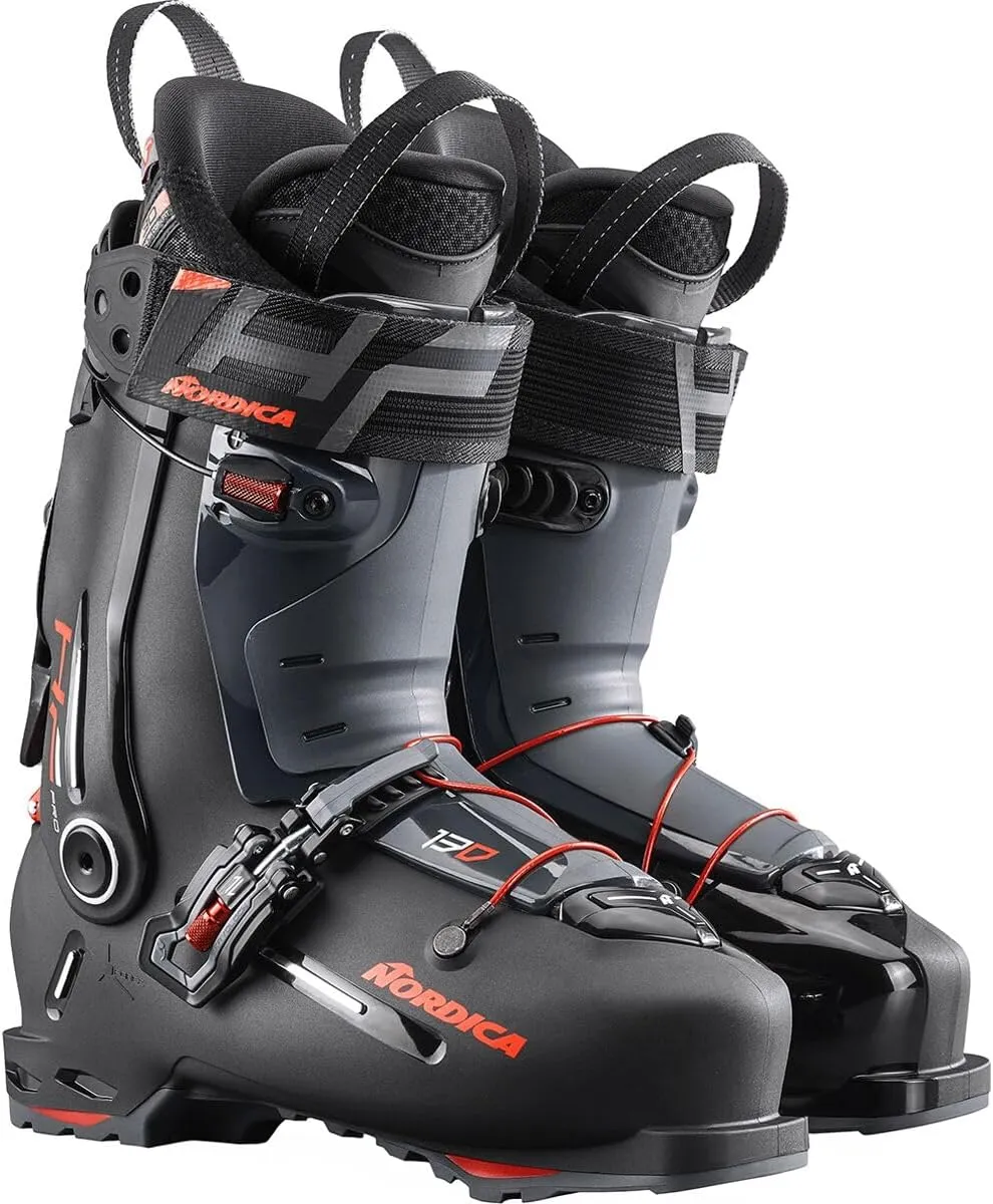 Nordica Men's HF Pro 130 Durable Easy-Entry High Traction Adjustable Fit Warm Insulated All-Mountain Ski Boots