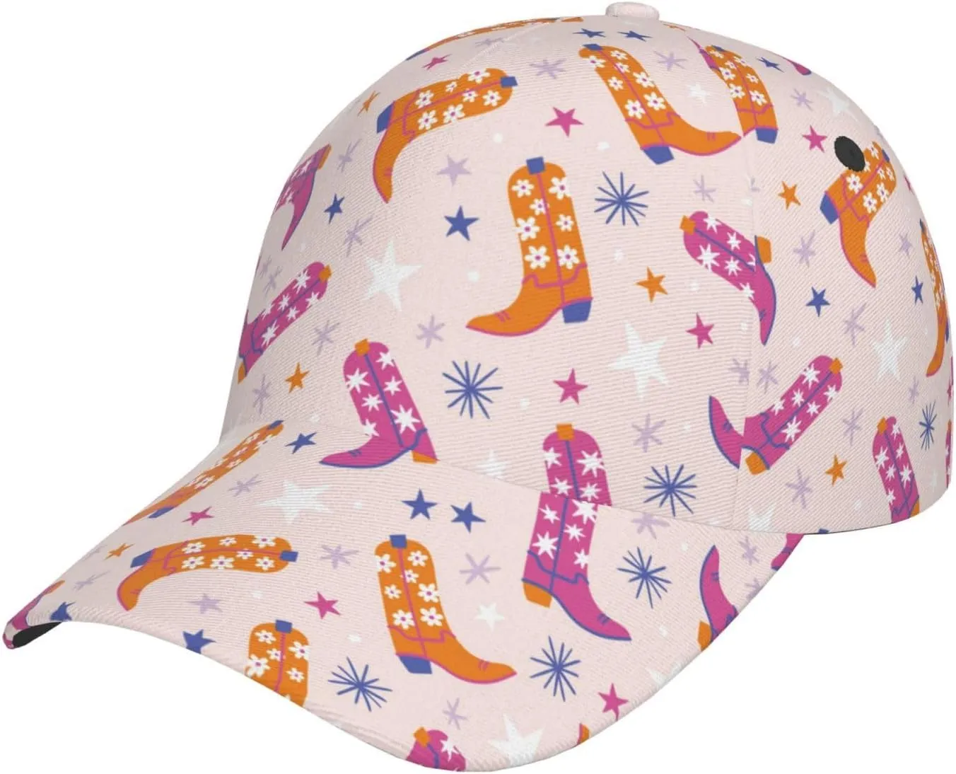 Novastar Baseball Cap Women Men - Cowgirl Boots Adjustable Fashions for Baseball Hat Women Men Black