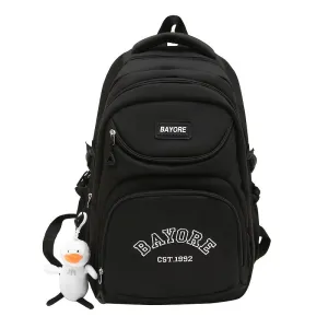 Nylon Lightweight School Bag Large Capacity Men's Backpack