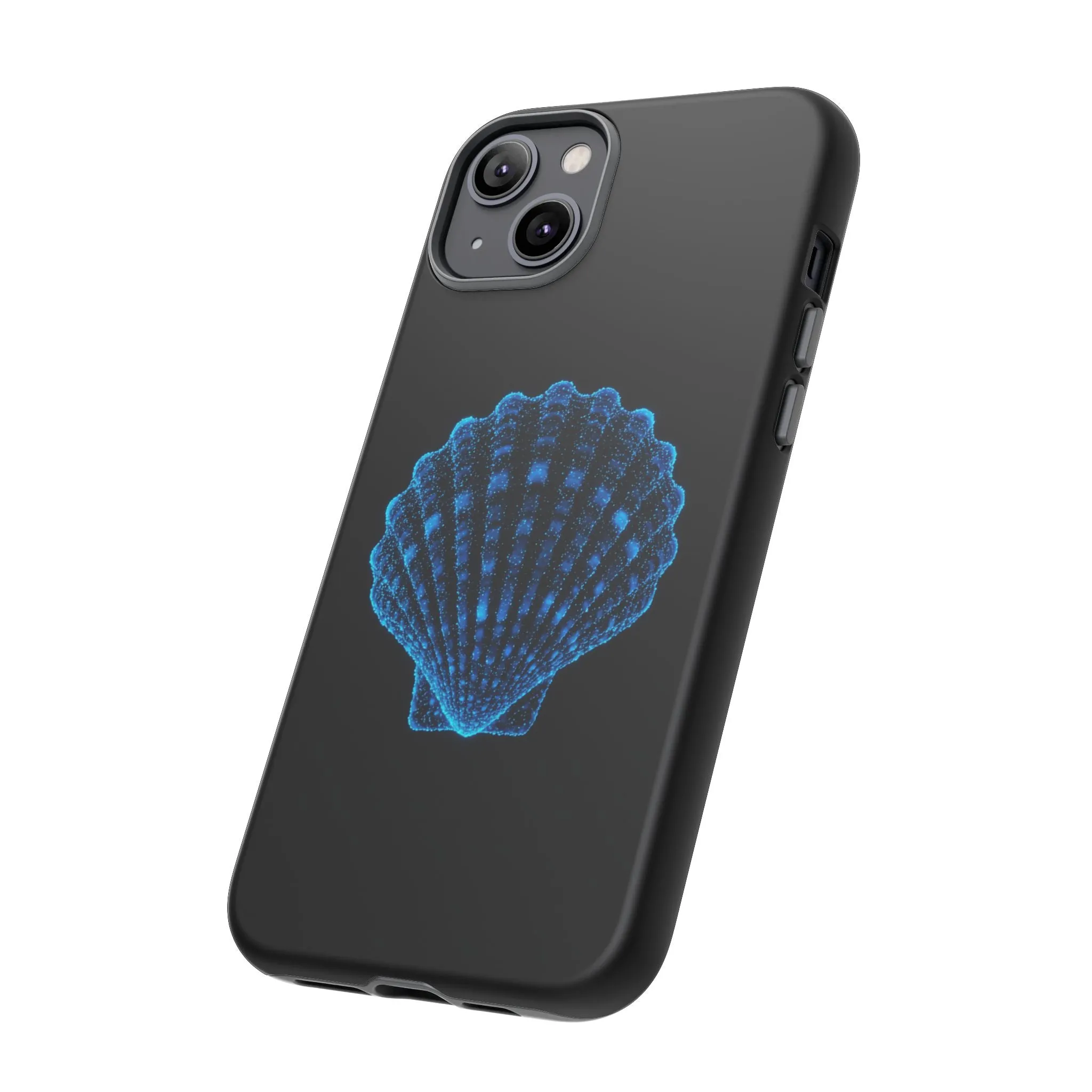 Ocean Blue Shell Tough iPhone Case Durable Design for Beach Lovers