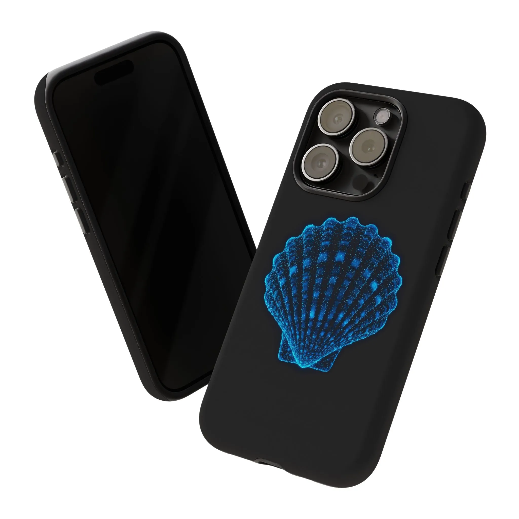Ocean Blue Shell Tough iPhone Case Durable Design for Beach Lovers