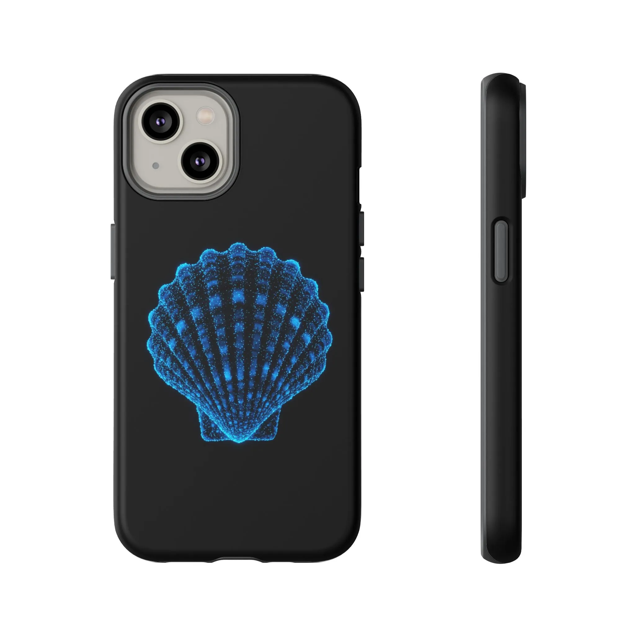 Ocean Blue Shell Tough iPhone Case Durable Design for Beach Lovers