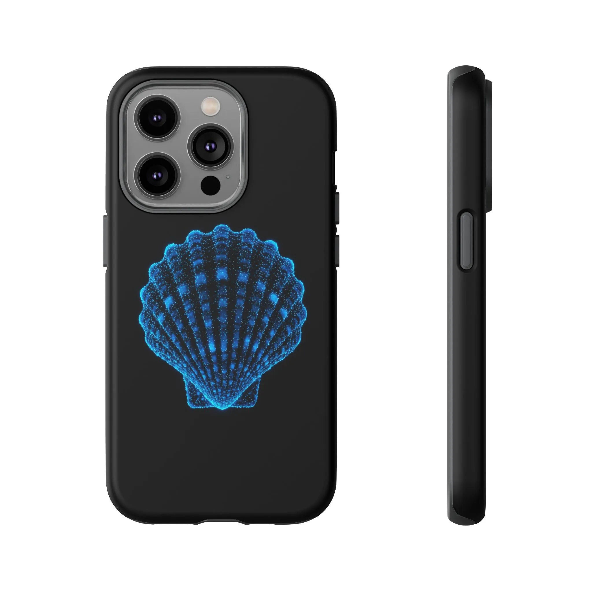 Ocean Blue Shell Tough iPhone Case Durable Design for Beach Lovers