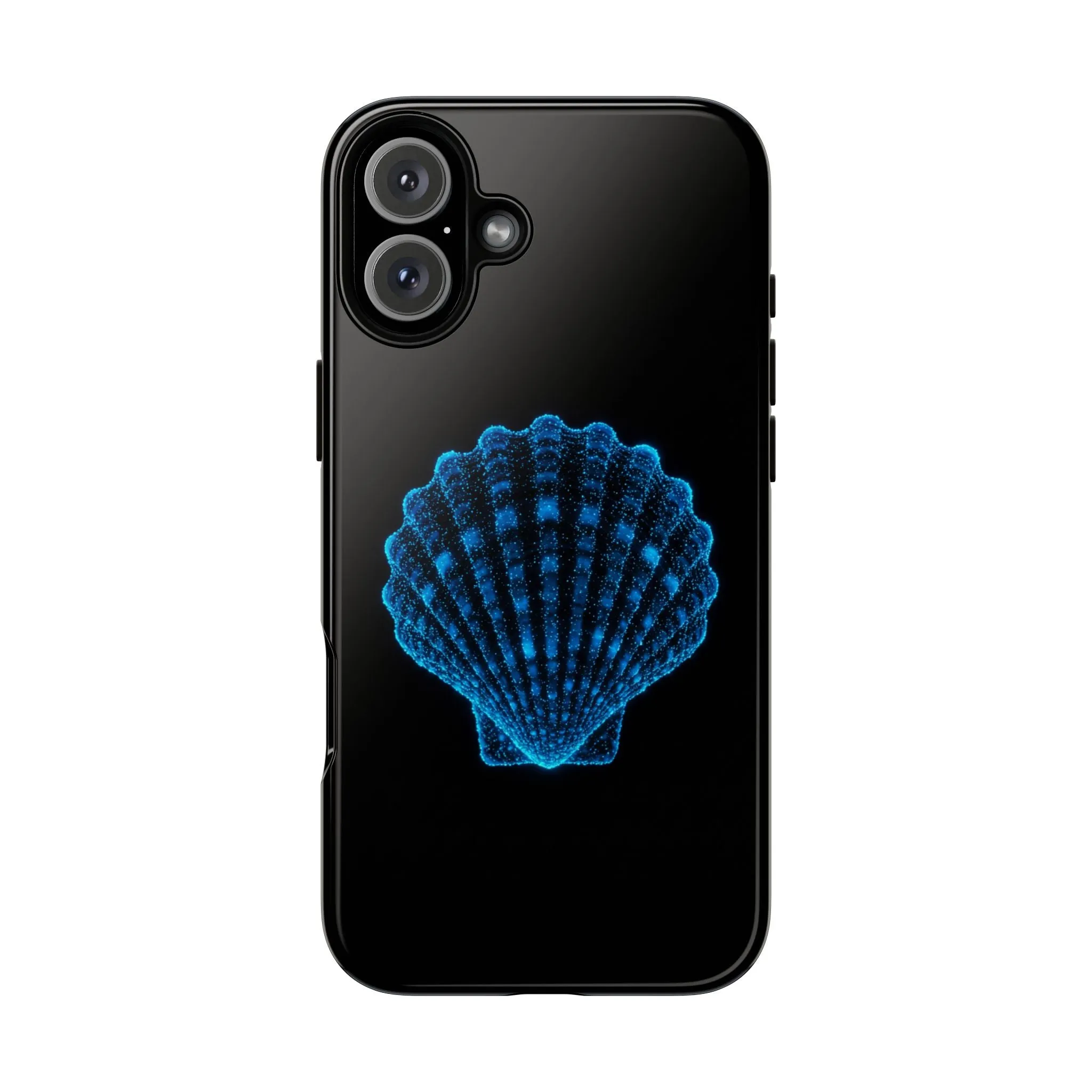 Ocean Blue Shell Tough iPhone Case Durable Design for Beach Lovers