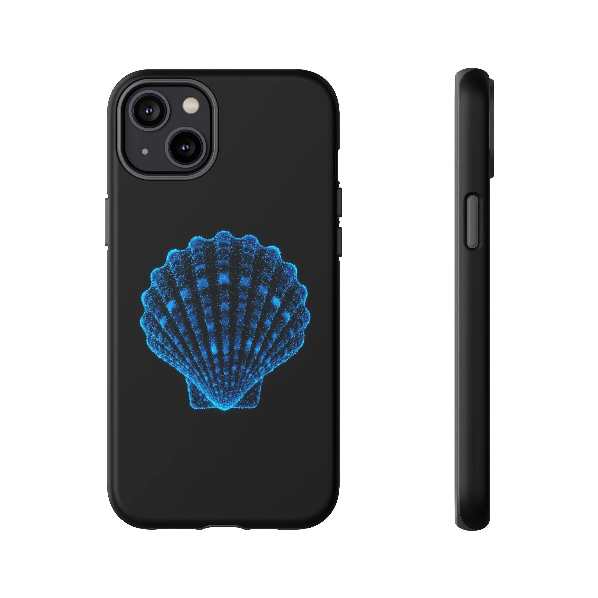 Ocean Blue Shell Tough iPhone Case Durable Design for Beach Lovers