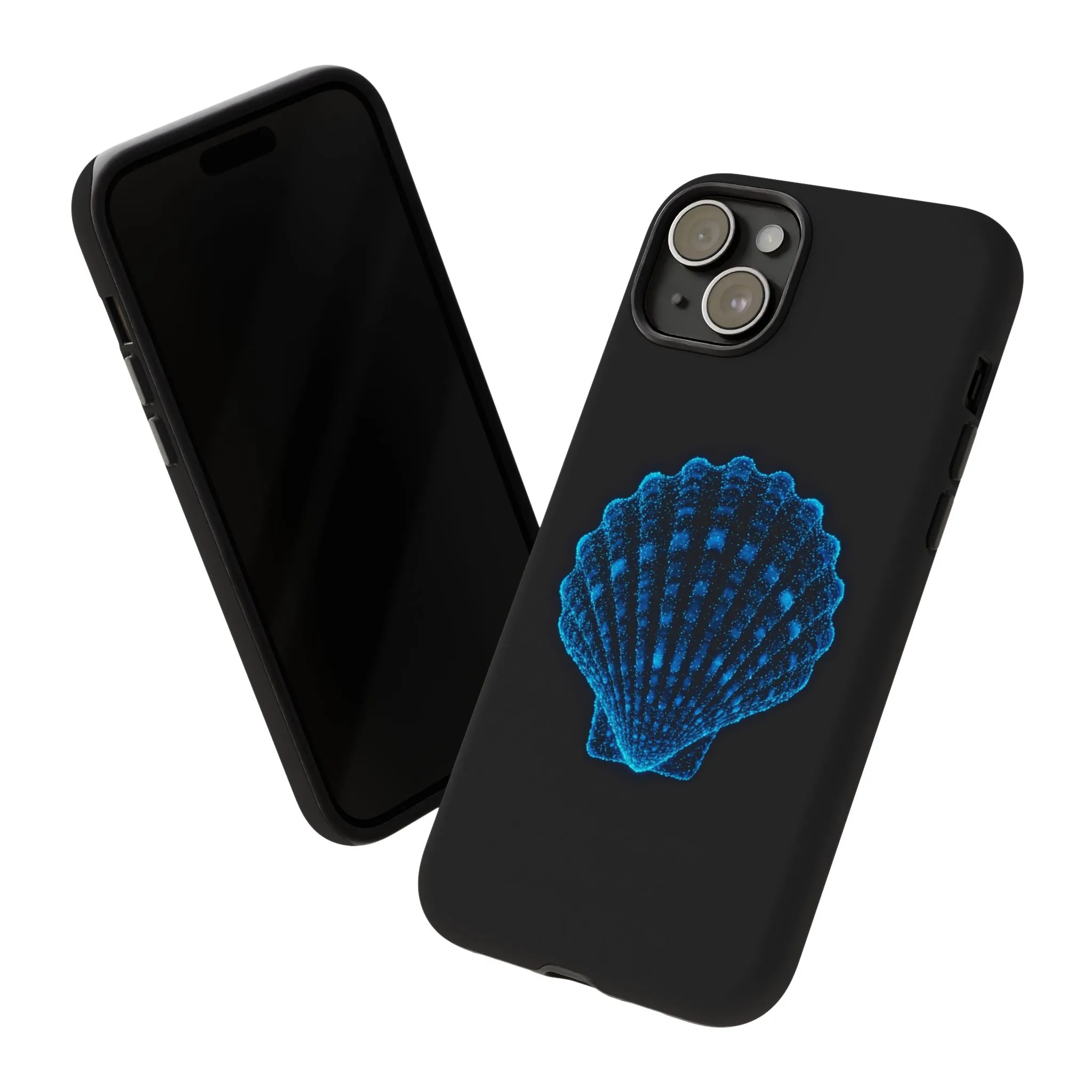 Ocean Blue Shell Tough iPhone Case Durable Design for Beach Lovers