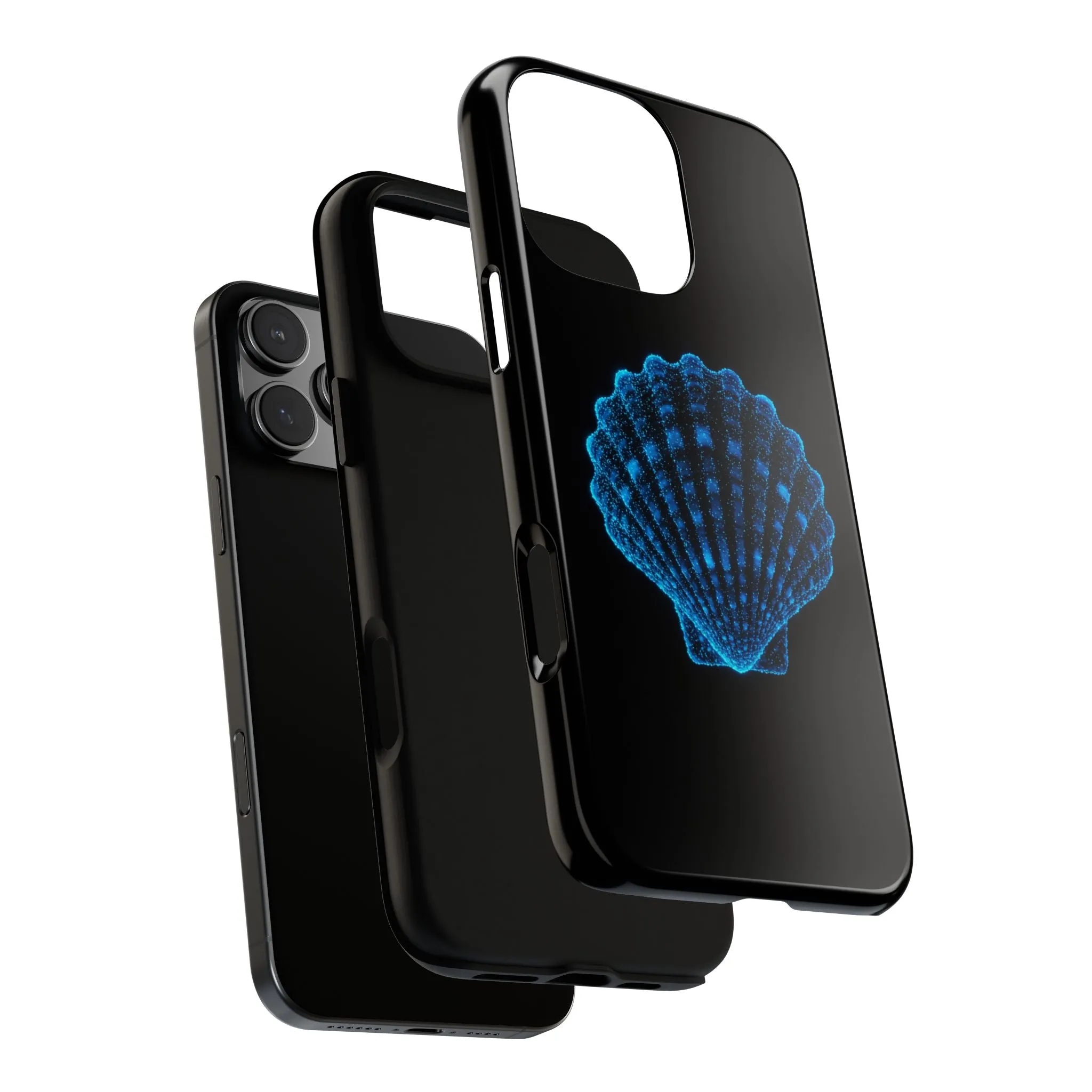 Ocean Blue Shell Tough iPhone Case Durable Design for Beach Lovers