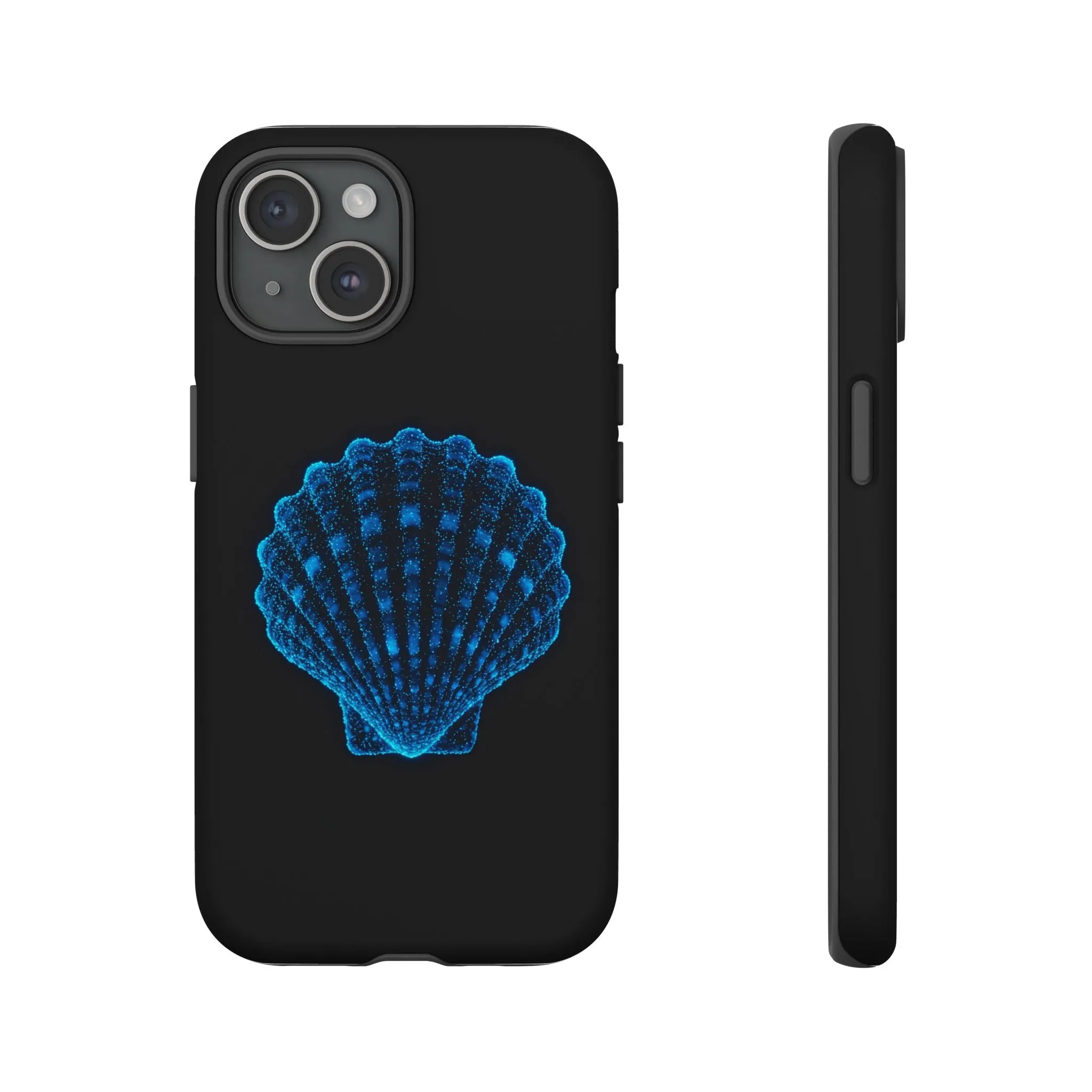 Ocean Blue Shell Tough iPhone Case Durable Design for Beach Lovers