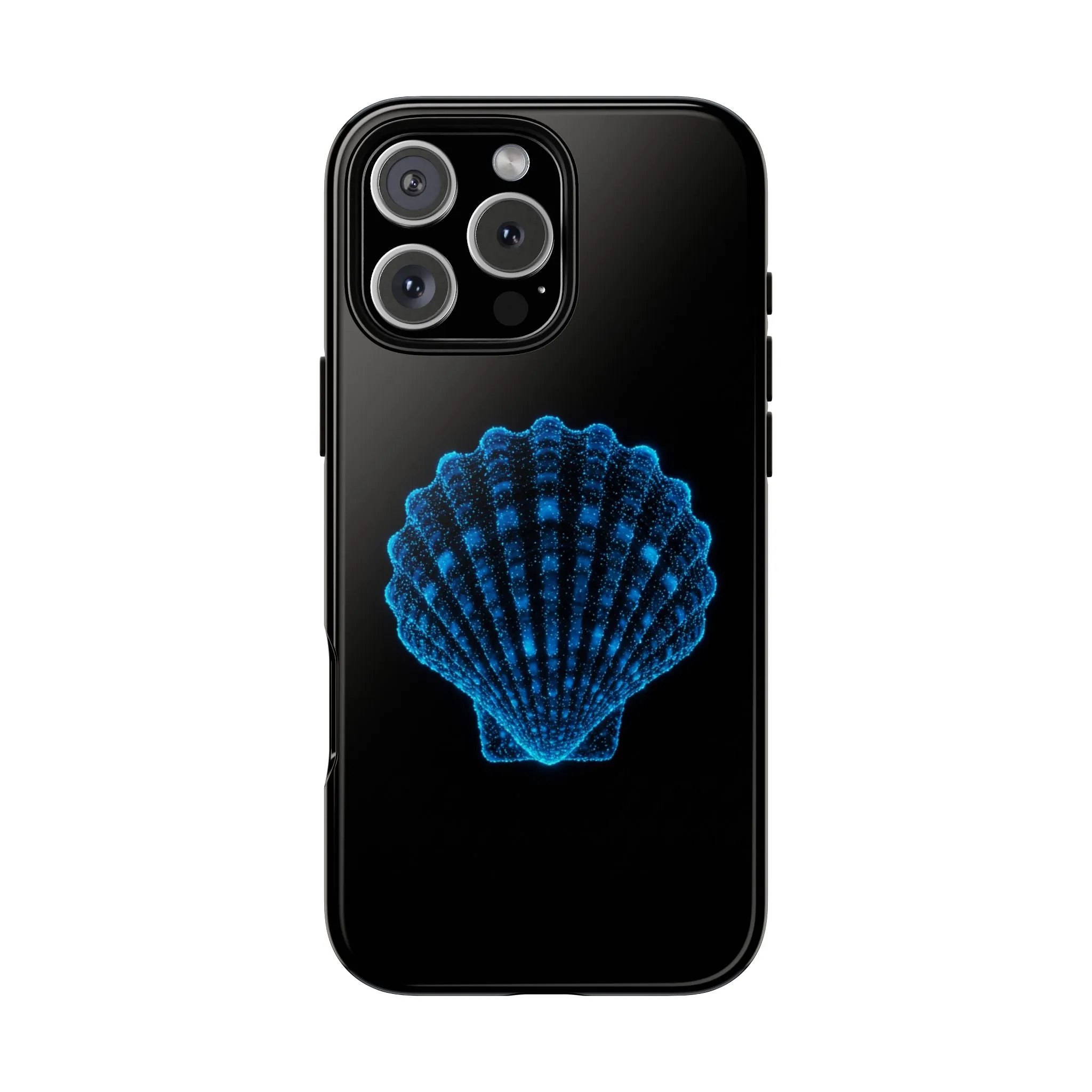 Ocean Blue Shell Tough iPhone Case Durable Design for Beach Lovers