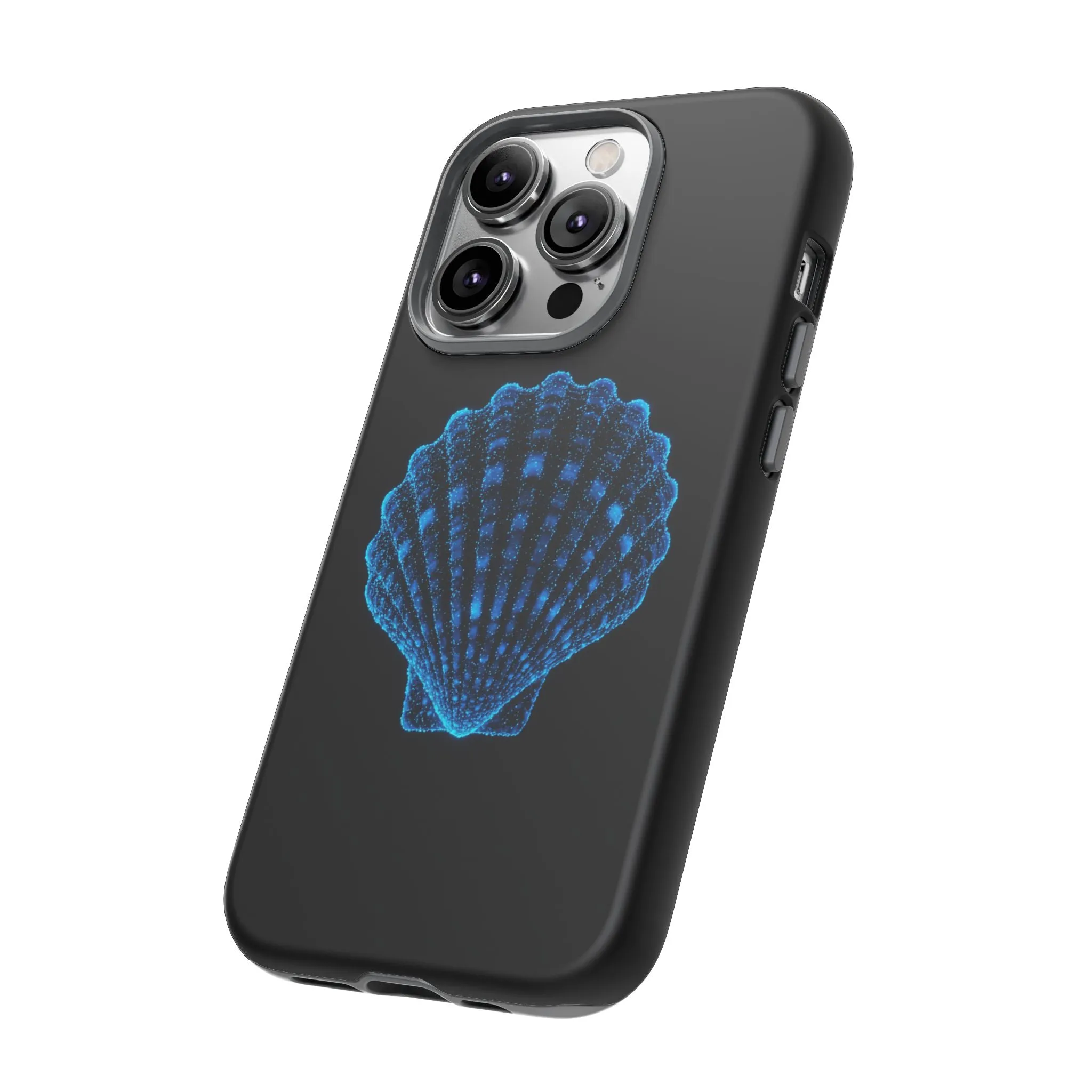 Ocean Blue Shell Tough iPhone Case Durable Design for Beach Lovers