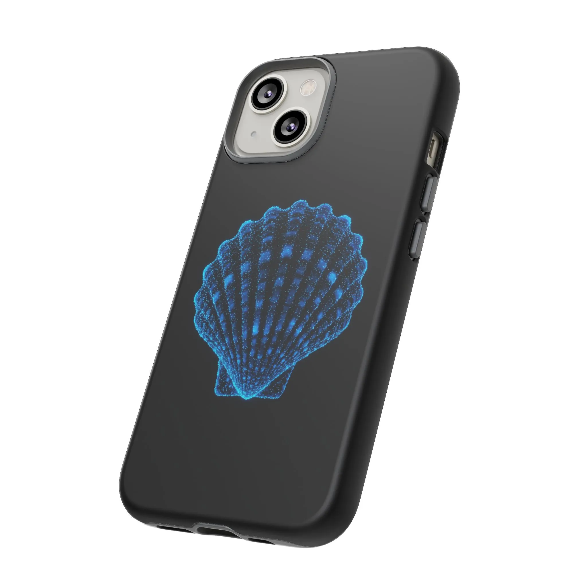 Ocean Blue Shell Tough iPhone Case Durable Design for Beach Lovers